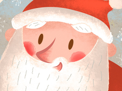 Vintage Santa christmas digital illustration sara michieli texture vintage