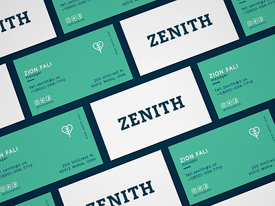 Zenith | Business Cards brandidentity branding business cards businesscard businesscarddesign logo logodesign