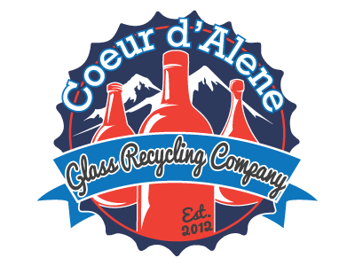 CDA Glass Recycling Co. bottle coeur dalene glass logo recycle recycling