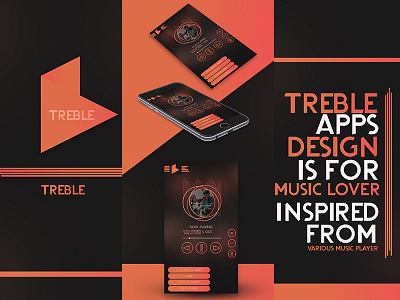 Treble Music App apps design graphic music treble ui ux