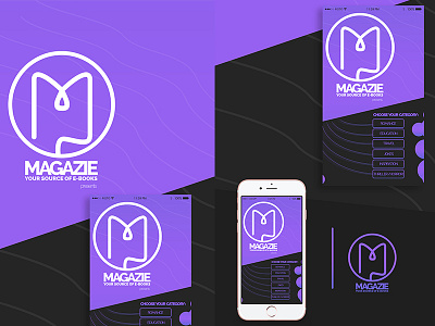Magazie apps apps brand design interface logo magazine simple ui ux