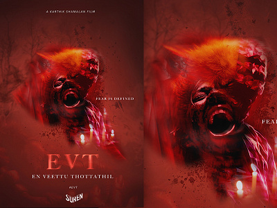 EVT design fanmade film graphic malaysia movie poster red tamil