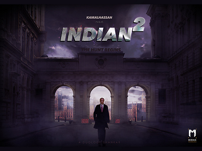 Indian 2 design designer graphic indian2 kamalhassan movie poster shankar tamil