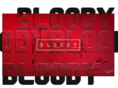 Bloody brand clothing design designer font graphic tamil typography