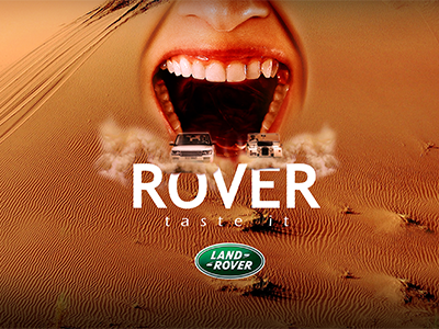 Taste It ad advert car design designer idea jeep landrover manipulation mouth