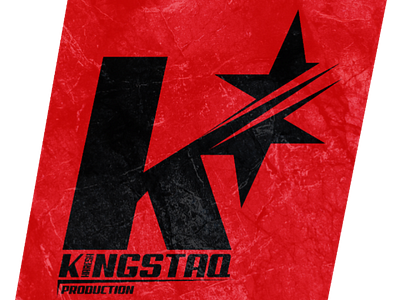 Kingstaq Logo black box brand design graphic illustration illustrator red typo typography