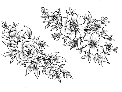 Flower Handdrawn Cliparts