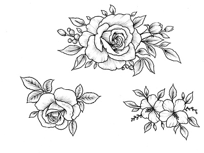 Flower Handdrawn Cliparts