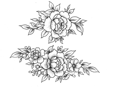 Flower Handdrawn Cliparts