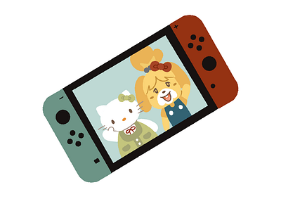 Amiibo Animal Crossing x Sanrio Switch Design