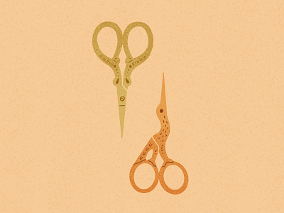 Fancy Scissor Illustration + Pattern
