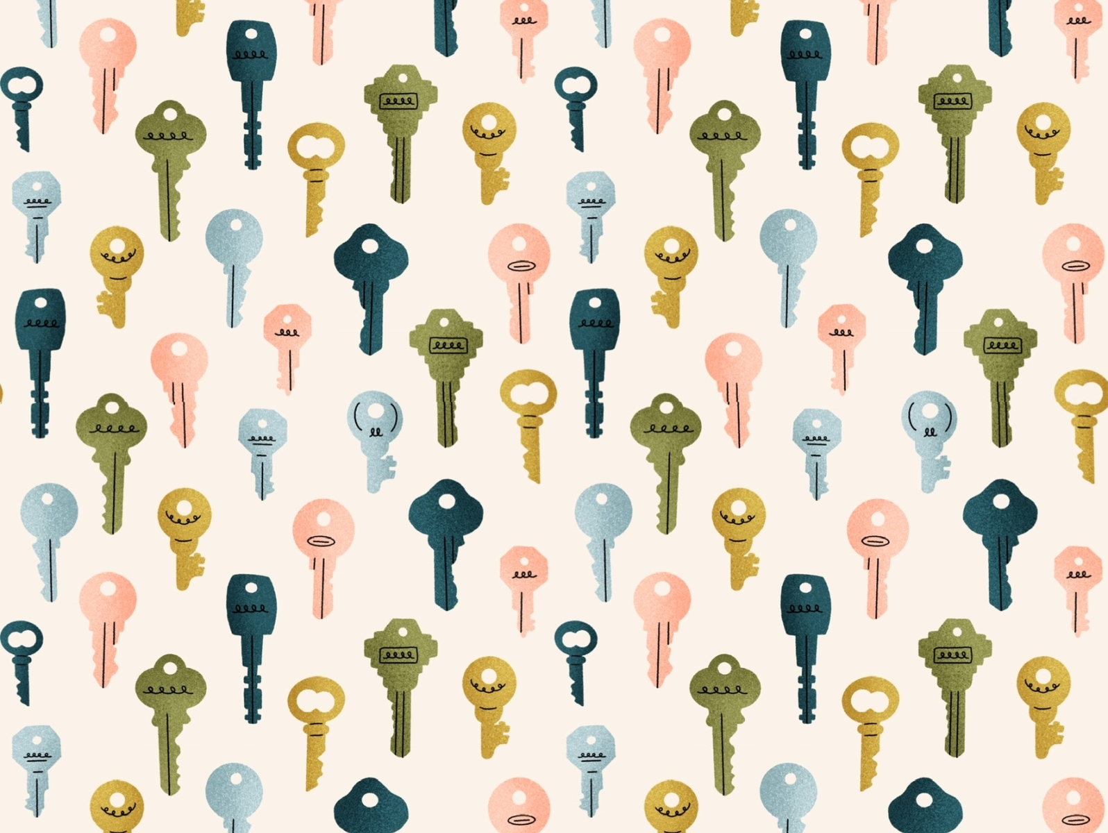 Playful Key Pattern by Alex Deavers on Dribbble