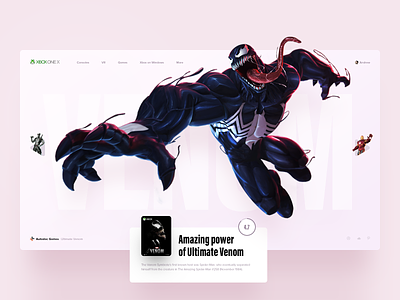 We are Venom game interace marvel slide spiderman venom xbox