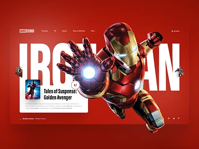 Iron Man avenger design game ironman marvel marvelcomics slide web