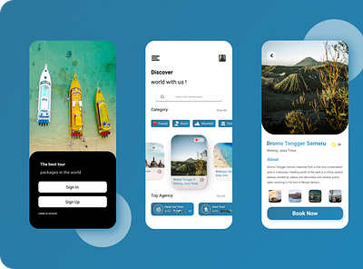 Travel Service Mobile App design mobile app travel ui uiux design user interface ux