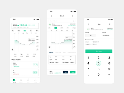 Stock Investment App design investment stock ui user interface ux