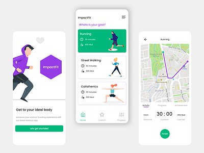 Impactfit Sport App Design