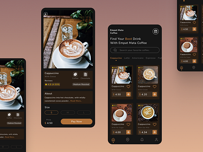 Coffee Shop Mobile Apps by Zaith Hatta on Dribbble