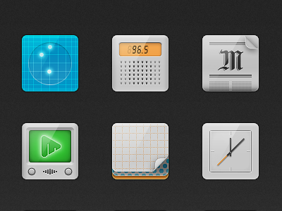 Concept • Simple Icons Set android concept icon icons signa