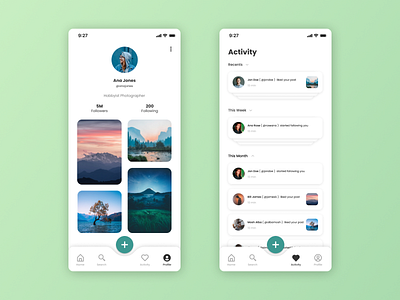 Inspirely - Visual Discovery App account account profile avatar daily ui daily ui 006 dailyui 006 dailyui006 exploration feed minimal mobile ui notification profile profile card profile page profile screen ui user user profile ux