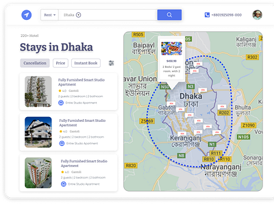 Hotel details.... app dashbord design hotel location ui ux website