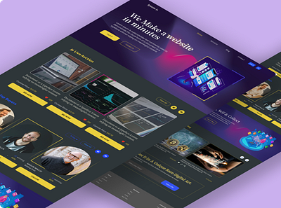 Digital Agency Website app design figma graphic design landing page motion graphics psd ui ux webpage website webui