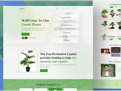 Nurseries Website... app design graphic design landing page ui ux website