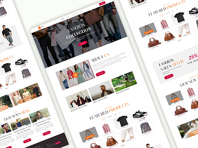 Shopify ecommerce website UI design ecommerce graphic design landing page shopify shopify ui design ui ui design ui ux website design website landing page