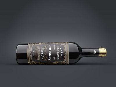 Free Wine Bottle Mockup 1