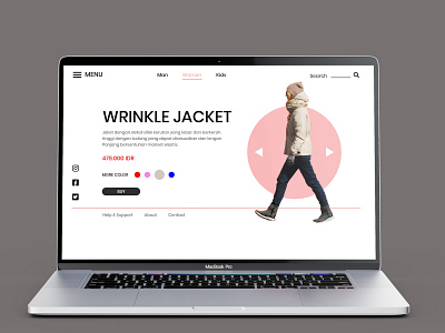 Clothing Brand Landing Page app branding typography ui ux