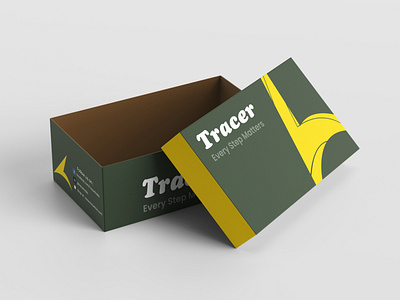 Tracer Shoe Box Design branding design graphic design illustration logo typography ui ux vector