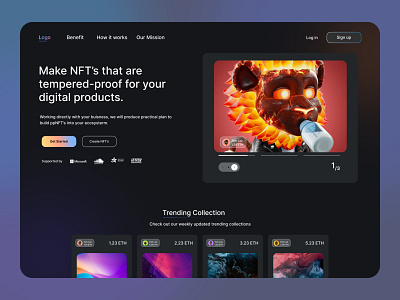 NFT Buy Sell Landing Page