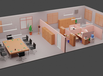 Low polly office items 3d graphic design low poly lowpoly office office items officeitems ui