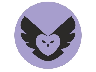 Owl Logo logo negative space owl