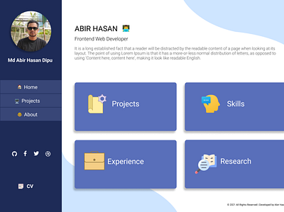 Personal Site of Abir Hasan ui