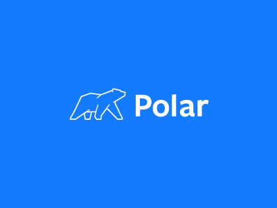 Polar Logo Design bear blue branding financial logo polar