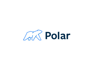 Polar Logo Design bear blue branding financial logo polar