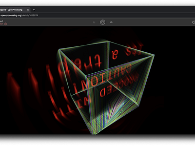 Trapped animation coding graphics graphic design motion graphics p5.js