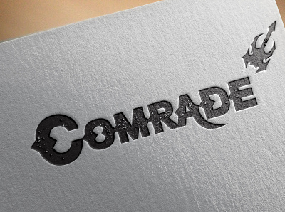 Comrade music brand logo branding design logo