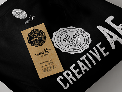 Katie Clemente Studios achromatic black branding design graphic design identity design illustrator logo design photoshop t shirt white
