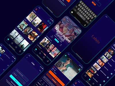 Lalajo (Mobile Streaming Apps Series or Movie) design ui ux