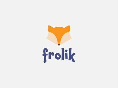Frolik Baby animals apparel branding children clothing fox frolic fun kids lettering logo whimsical