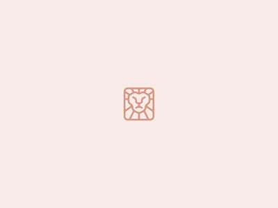 Lion animal branding geometric head icon lion logo regal warrior