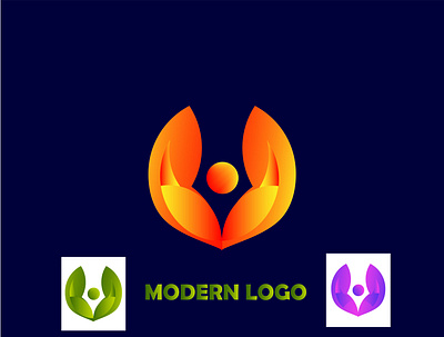 MODERN LOGO DESIGN 3d branding colorful design graphic design illustration logo logo design modern modesrn logo social media design yallow