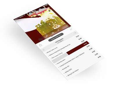 Music App app diagonal ios mobile music user interface visual design