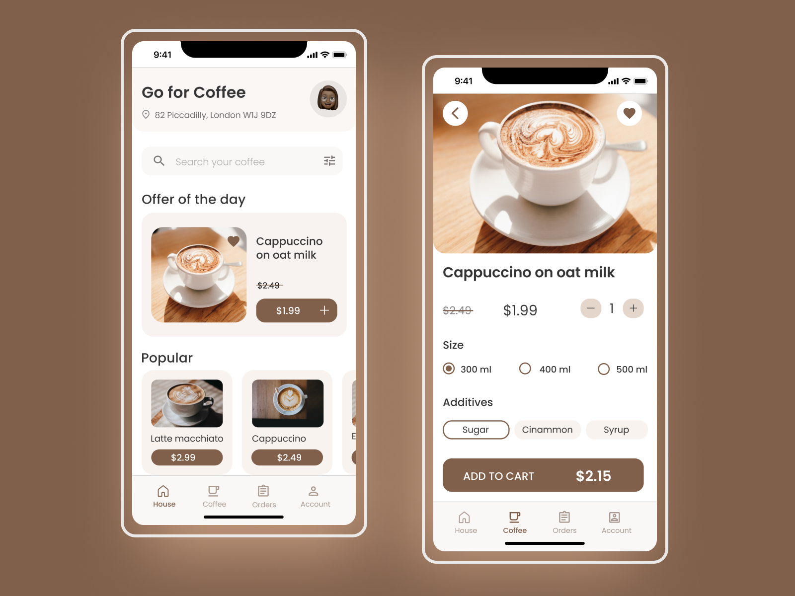 Go for coffee app by Anna Kushner on Dribbble