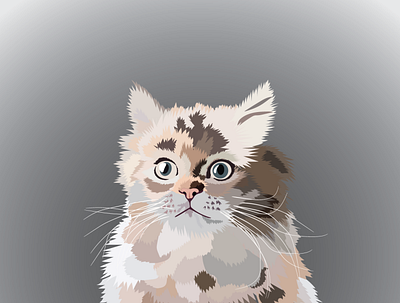 Vector Art of a Cat art graphic design illustration vector