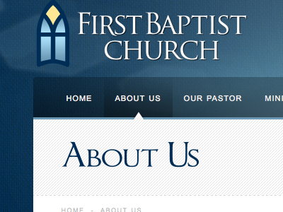 Website for First Baptist Church Eureka, Kansas baptist canvas church cross website