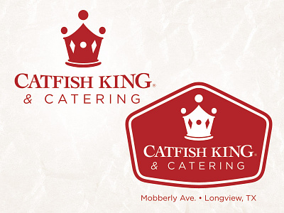 Catfish King Logo catering catfish crown king logo restaurant