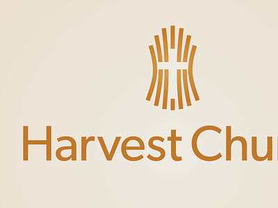 Harvest Church Logo cross logo ministry wheat